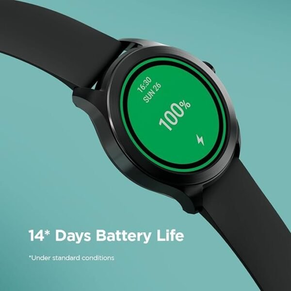 Titan Smart Smartwatch with Stress & Sleep Monitor, SpO2,Women Health Monitor,5 ATM Water Resistance & Upto 14 Days Battery Life