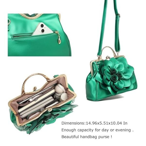 SUNROLAN Women's Evening Clutches Handbags Formal Party Wallets Wedding Purses Wristlets Ethnic Totes Satchel