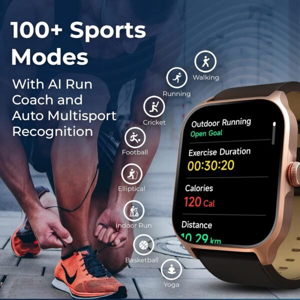 Titan Zeal Premium Fashion Smartwatch|1.85" AMOLED Display with AOD|390 * 450 Pixel Resolution|Functional Crown|SingleSync BT Calling|Advanced Chipset|100+ Sports Modes & Watchfaces IP68 (Mesh Strap)